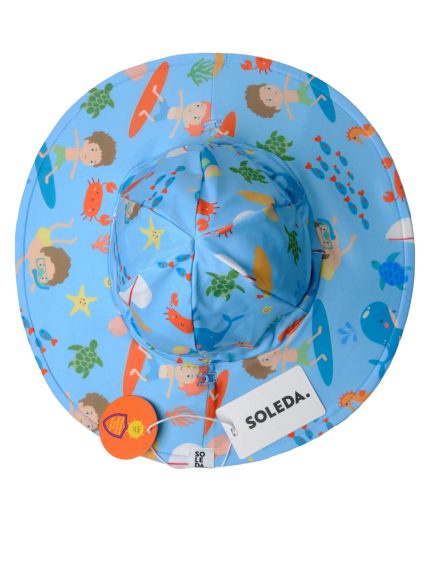 UV Korumalı Çift Taraflı Ayarlanabilir Bebek Çocuk Şapkası Journey Under The Sea